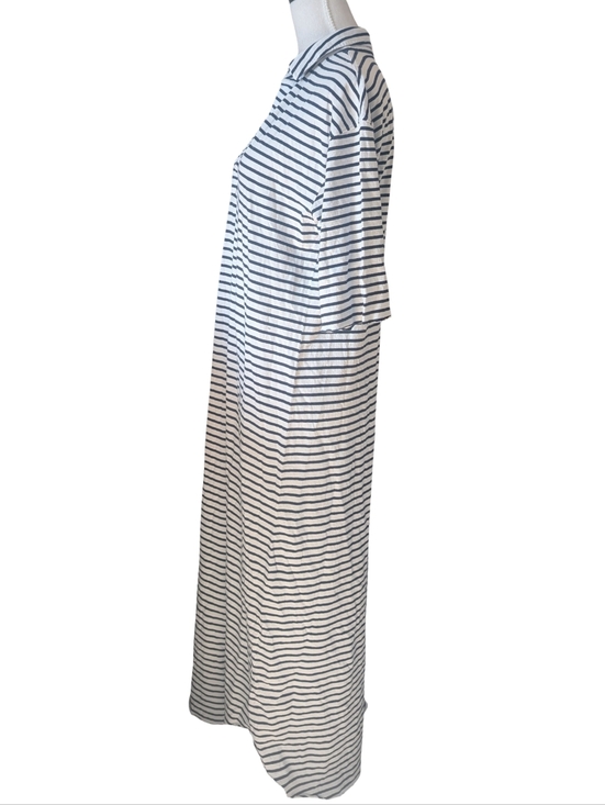 Frank & Eileen Emma Henley Maxi Dress Medium Striped NWOT - Picture 9 of 11